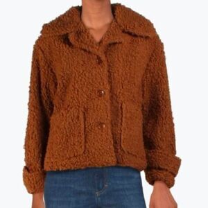 Cliche Wool Blend Cold Weather Teddy Coat